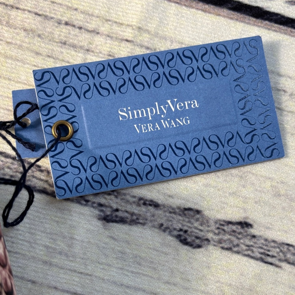 Simply Vera Vera Wang Blue Textured Clutch - Picture 2 of 8